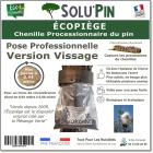 Écopiège SOLUPIN Version Transparente Vissage, le piège collier pour capturer la chenille processionnaire du pin