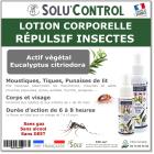 Lotion Corporelle Répulsif Insectes, Solu