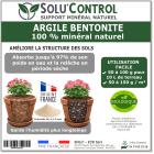 Support minéral Naturel- Argile Bentonite Semoulette, SOLU