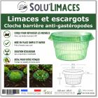 Cloche Anti-Limaces et Escargots – Barrière Physique pour Salades et Jeunes Plants, SOLU