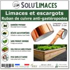 Ruban de Cuivre Anti-Limaces et Escargots – Barrière Physique pour Salades et Jeunes Plants, SOLU