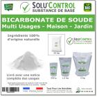 Bicarbonate de Soude Multi Usages, Maison et Jardin, 100% Naturel, SOLU