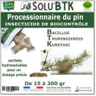 Insecticide BTK de biocontrôle contre les chenilles de la processionnaire du Pin, SOLU