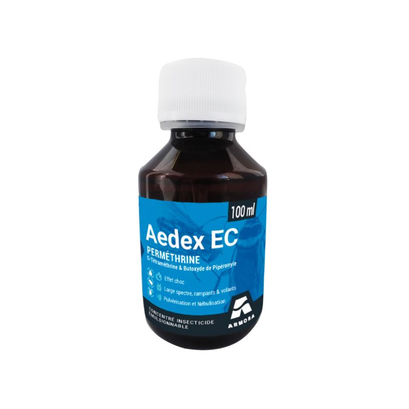Insecticide pour insectes volants et rampants, Aedex EC