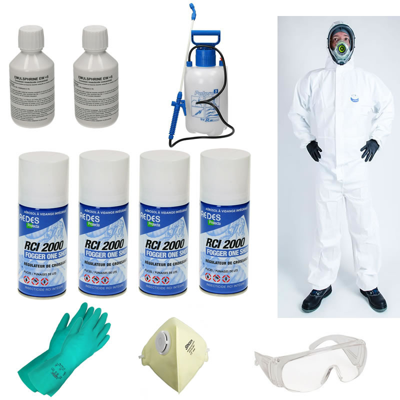 Kit Pro complet traitement insecticide et fumigène contre la punaise de lit  - Tout Pour Les Nuisibles