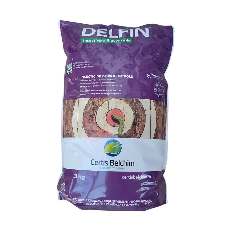 Insecticide Biologique chenilles de la  Pyrale du Buis, DELFIN ou DIPEL