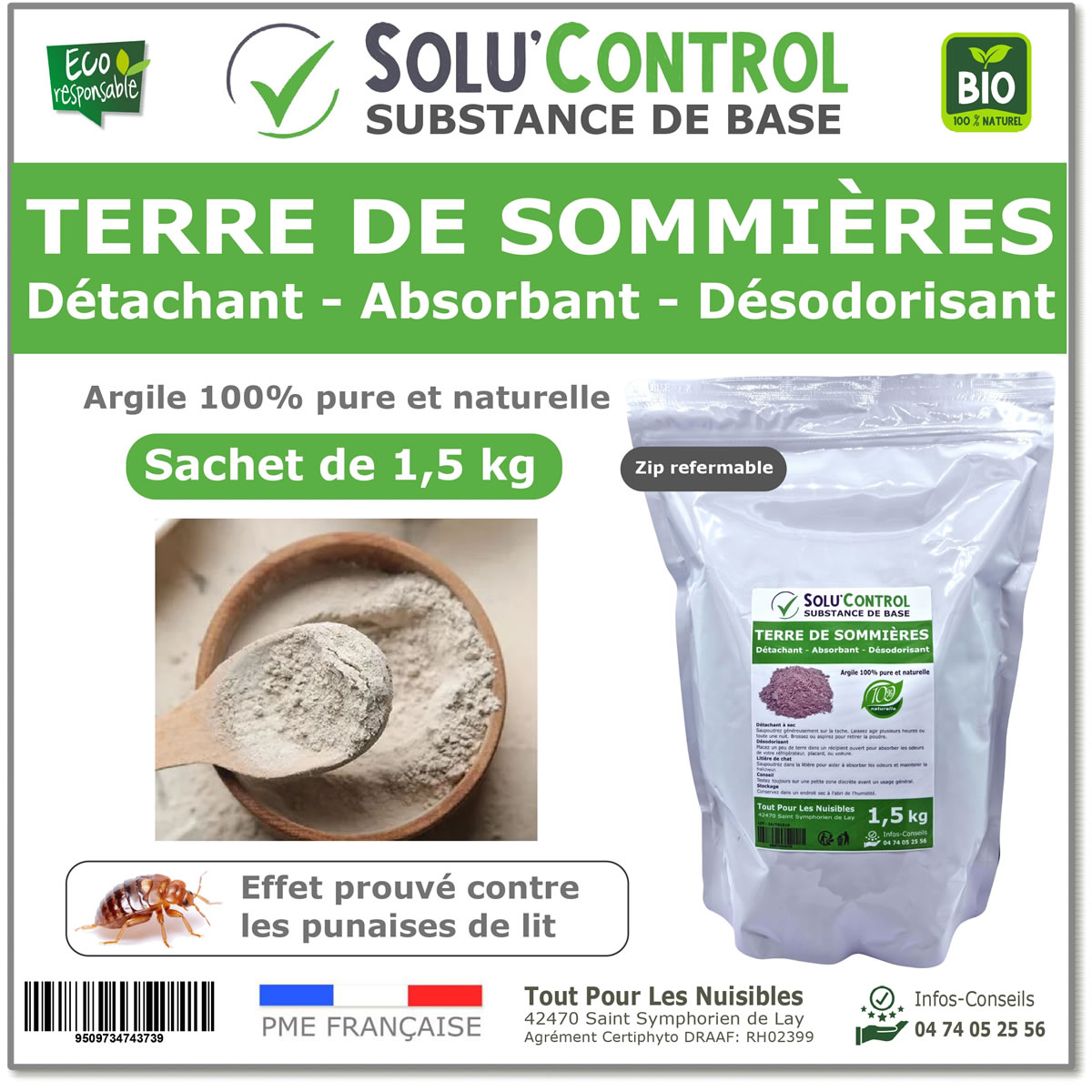 Terre de Sommières, détachant naturel- absorbant - désodorisant, SOLU