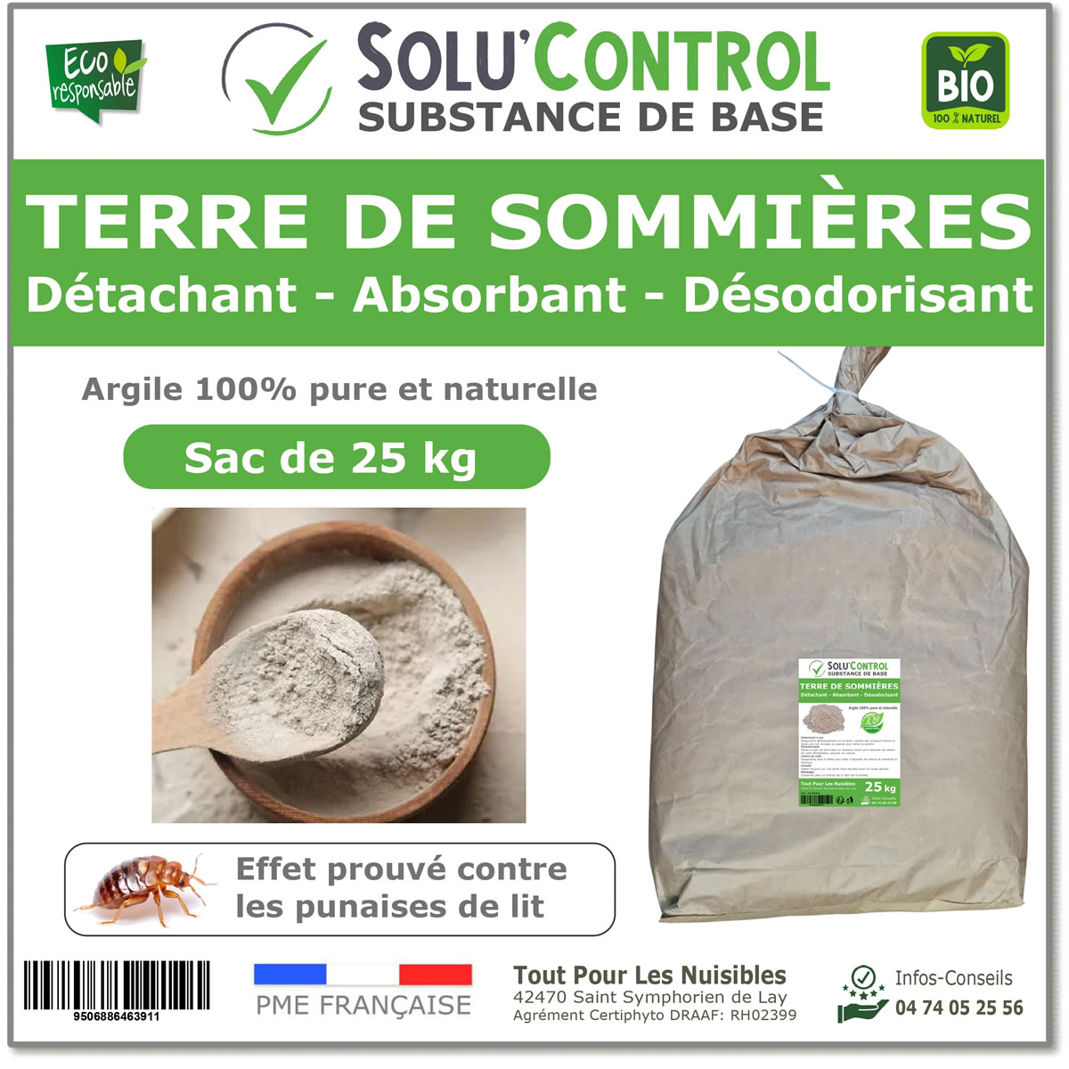 Terre de Sommières, détachant naturel- absorbant - désodorisant, SOLU