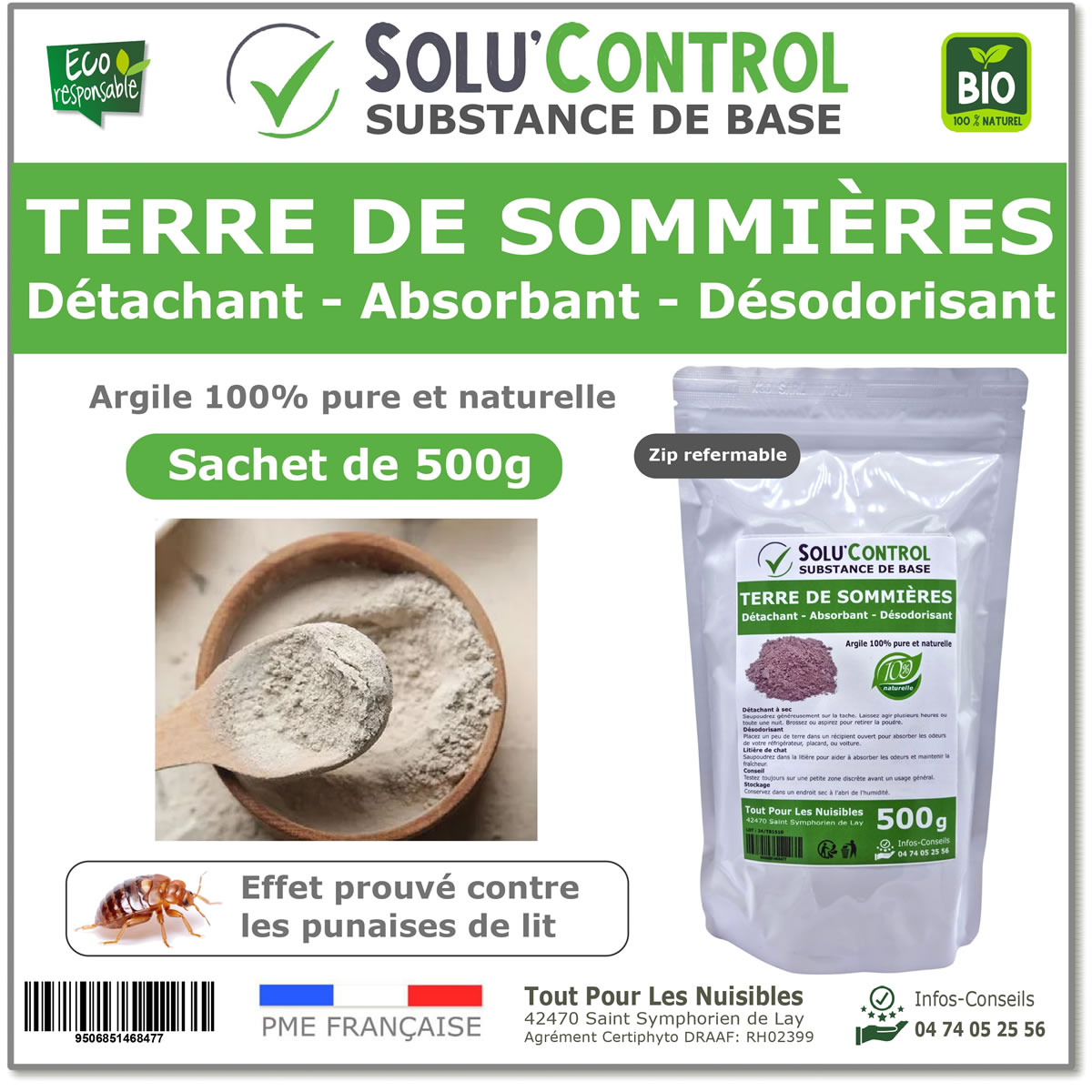 Terre de Sommières, détachant naturel- absorbant - désodorisant, SOLU