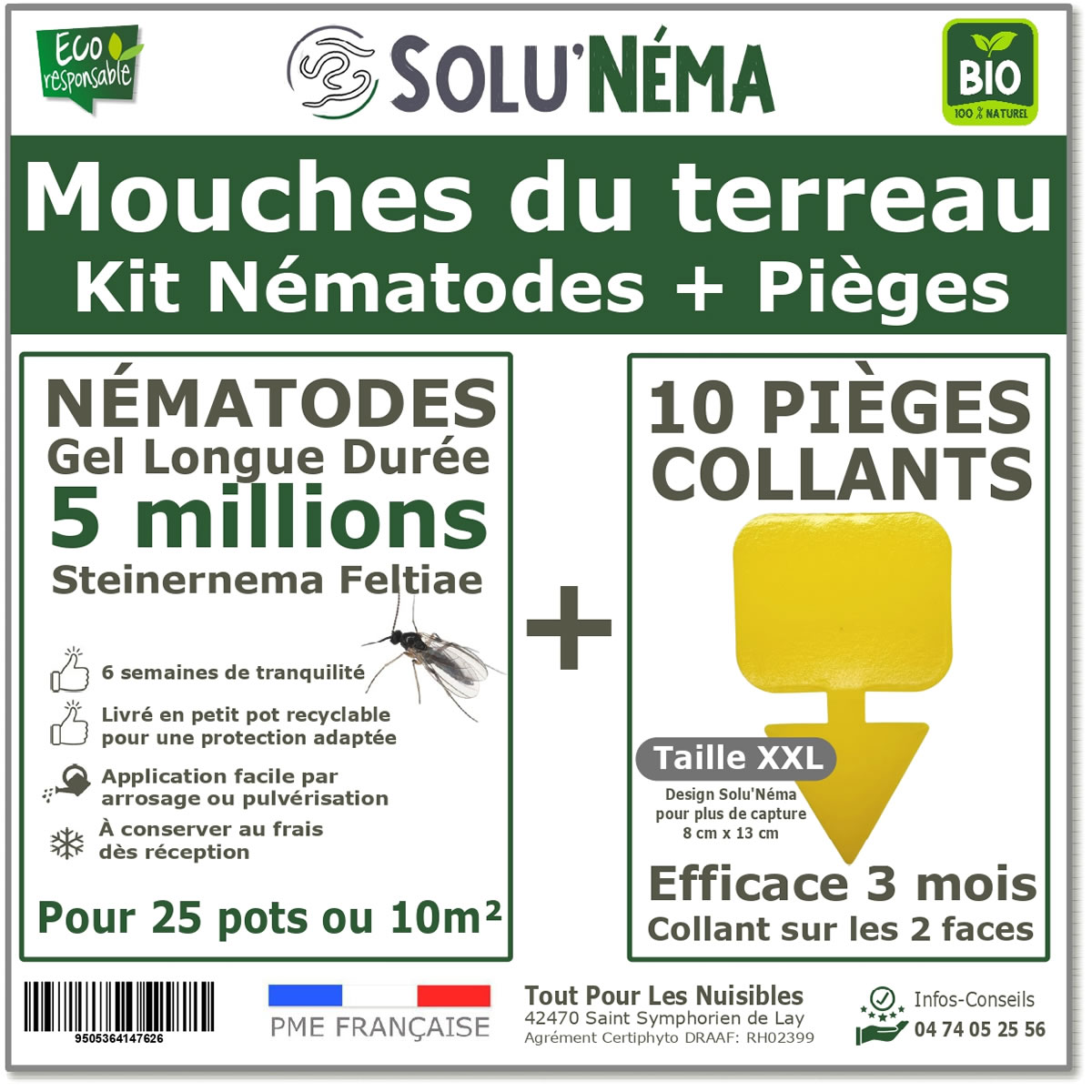 SOLUNEMA - Mouches des terreaux - Nématodes  (SF)