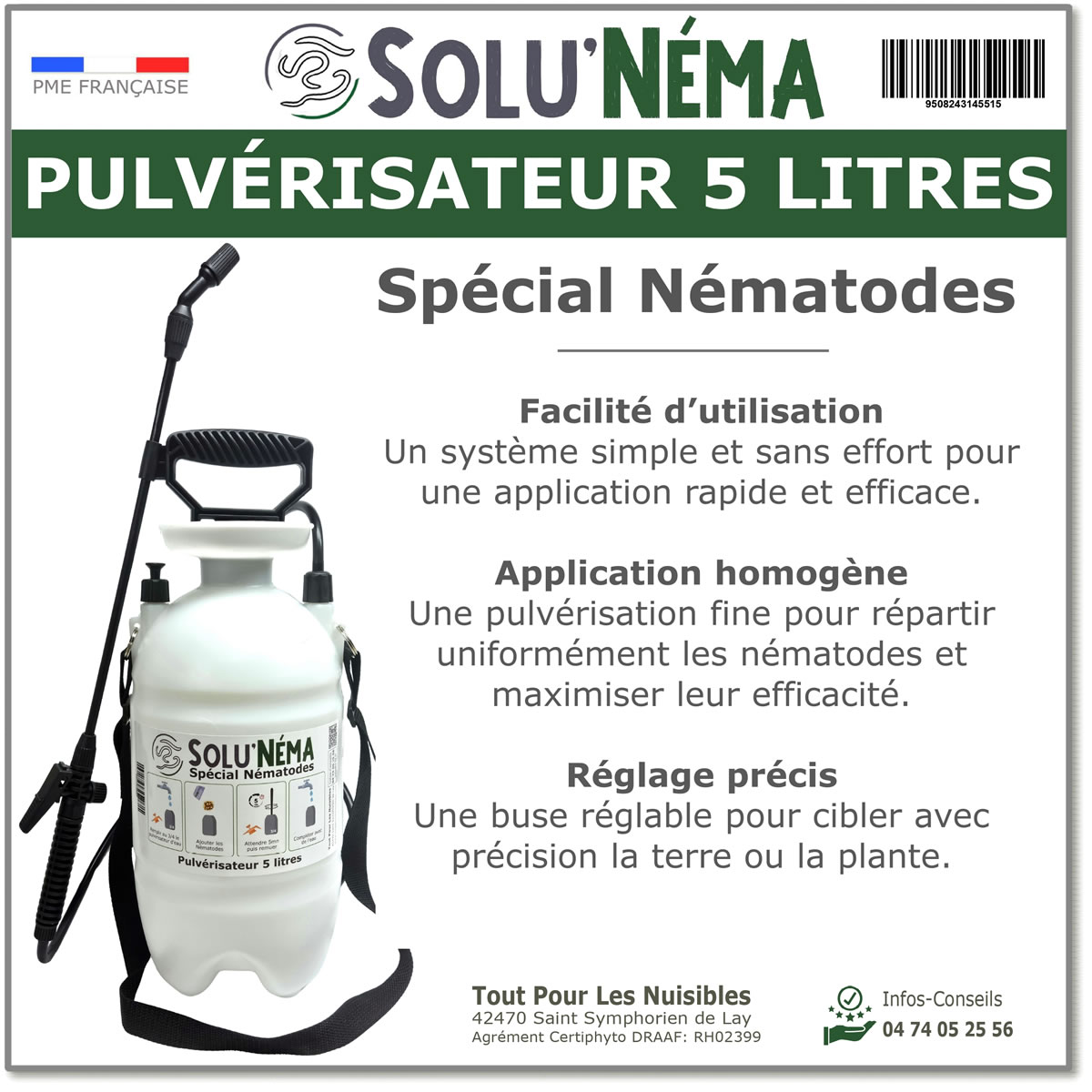 Pulvérisateur Spécial Nématodes, Solu