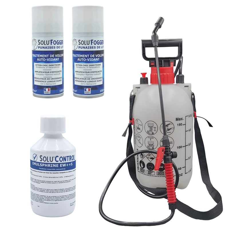 Kit Pro traitement insecticide et fumigène contre la punaise de lit