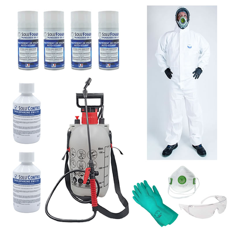 Kit Pro traitement insecticide et fumigène contre la punaise de lit