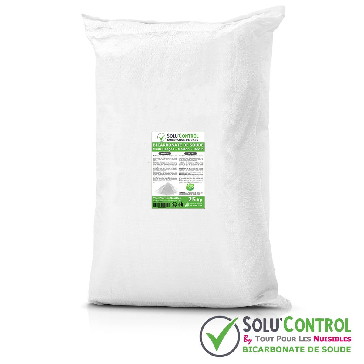 Bicarbonate de Soude Multi Usages, Maison et Jardin, 100% Naturel, SOLU