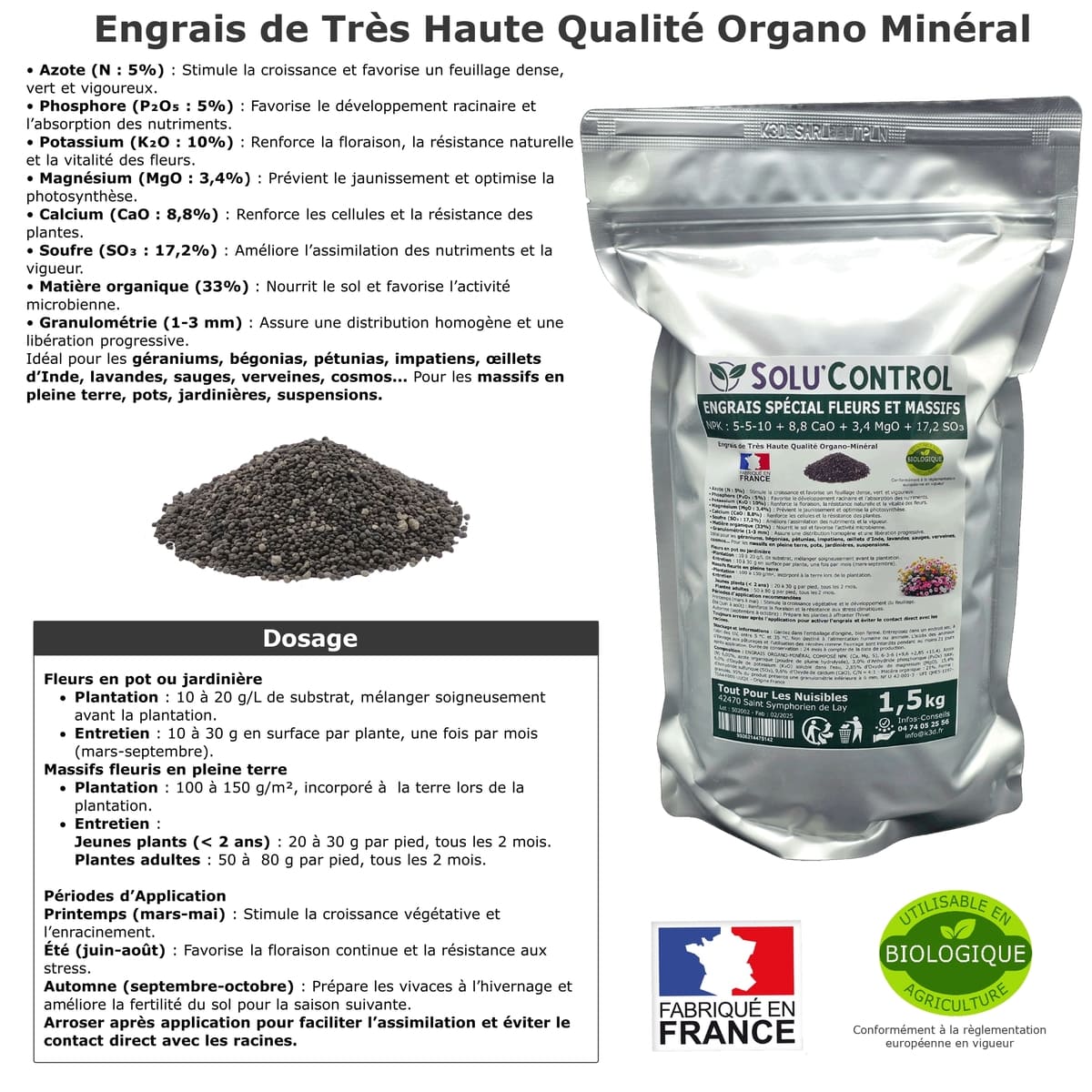 Engrais Spécial Fleurs et massifs, SoluControl