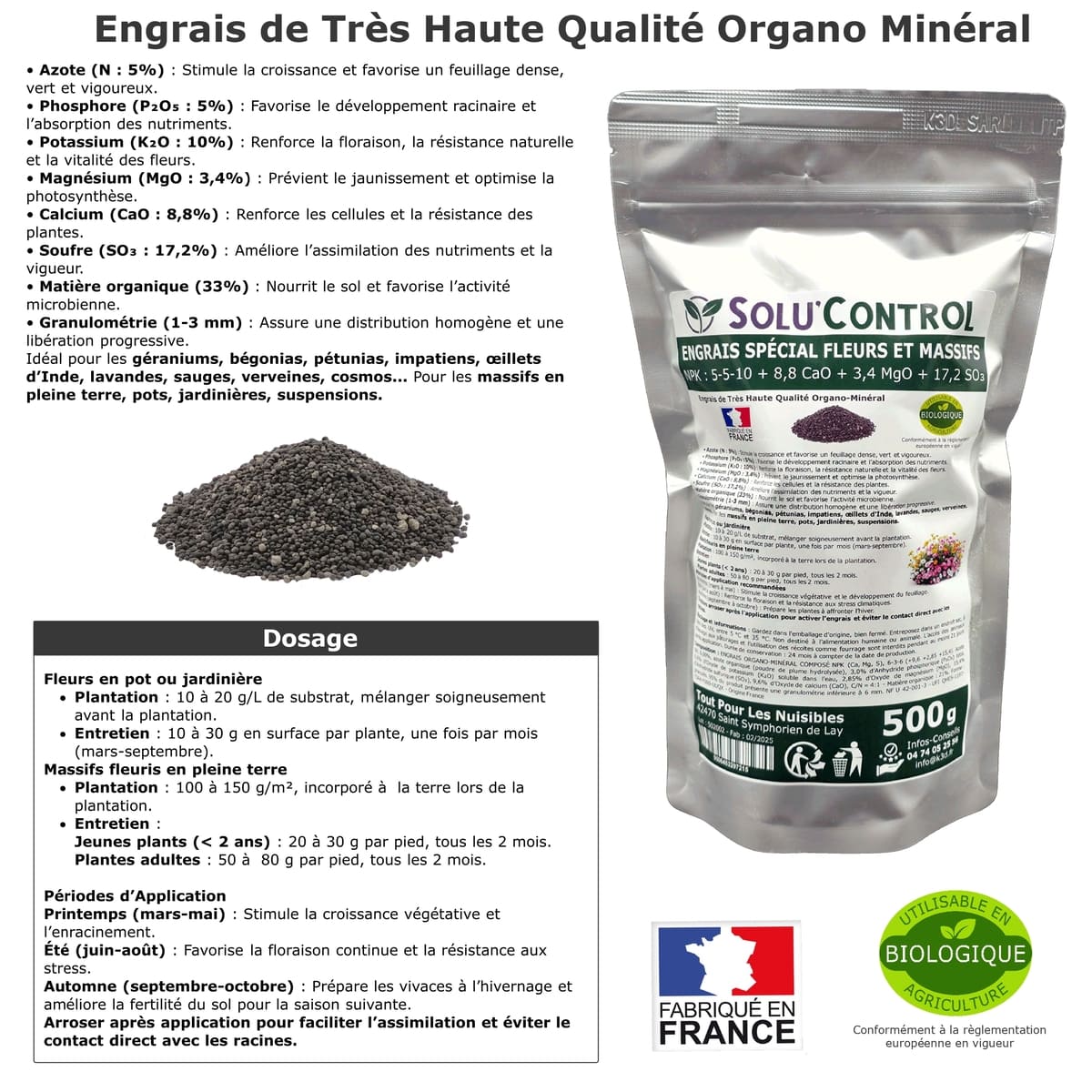 Engrais Spécial Fleurs et massifs, SoluControl