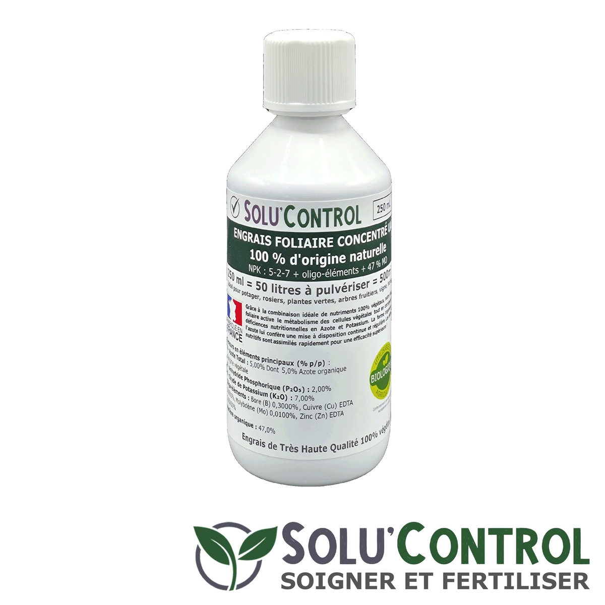 Engrais foliaire 100% naturel, Solu