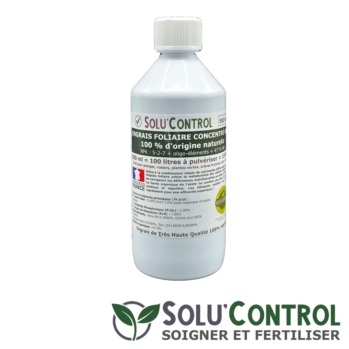Engrais foliaire 100% naturel, Solu
