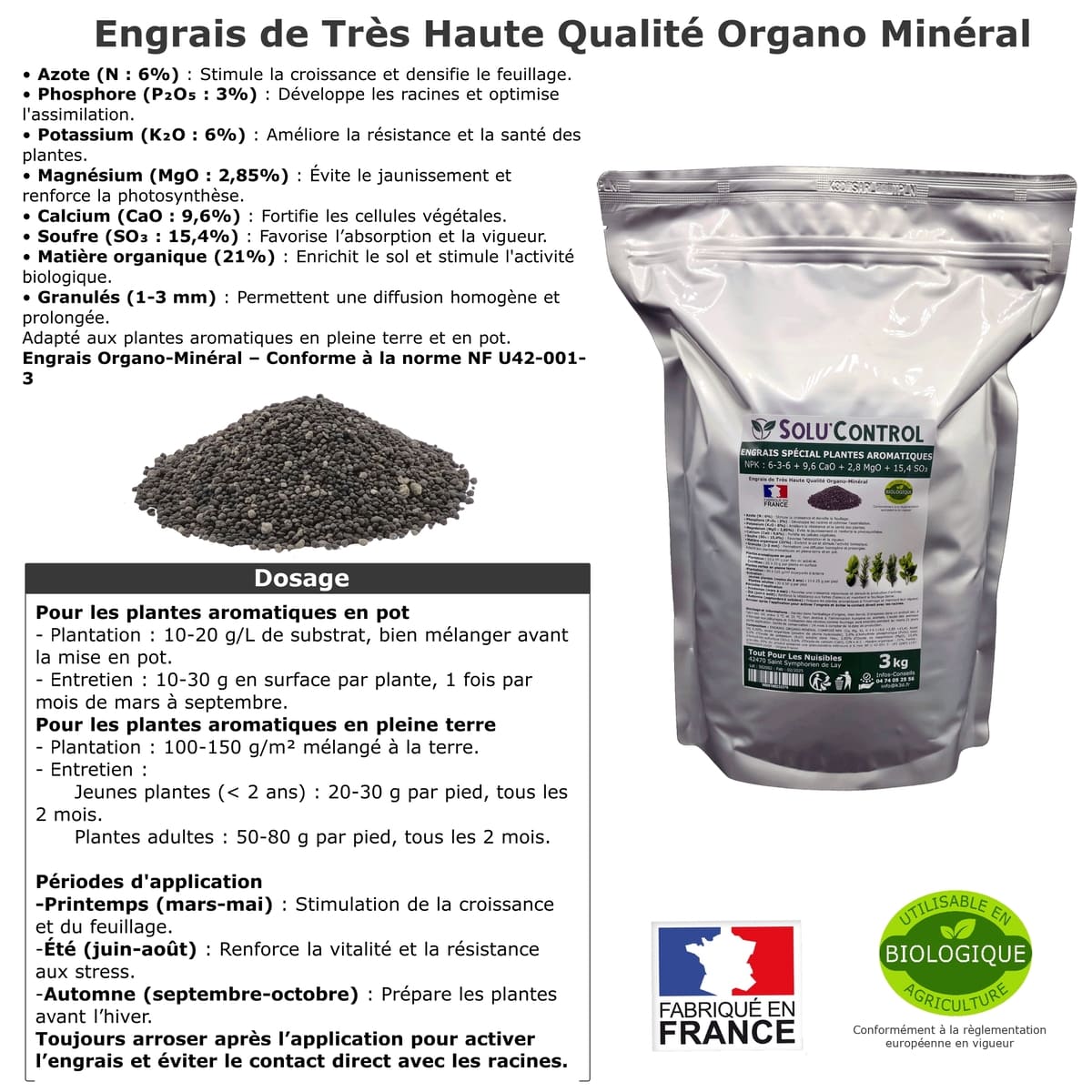 Engrais Spécial Plantes aromatiques, SoluControl