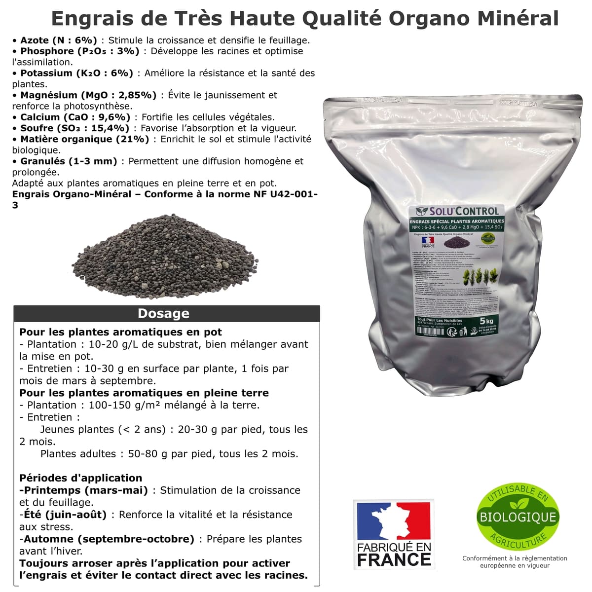 Engrais Spécial Plantes aromatiques, SoluControl