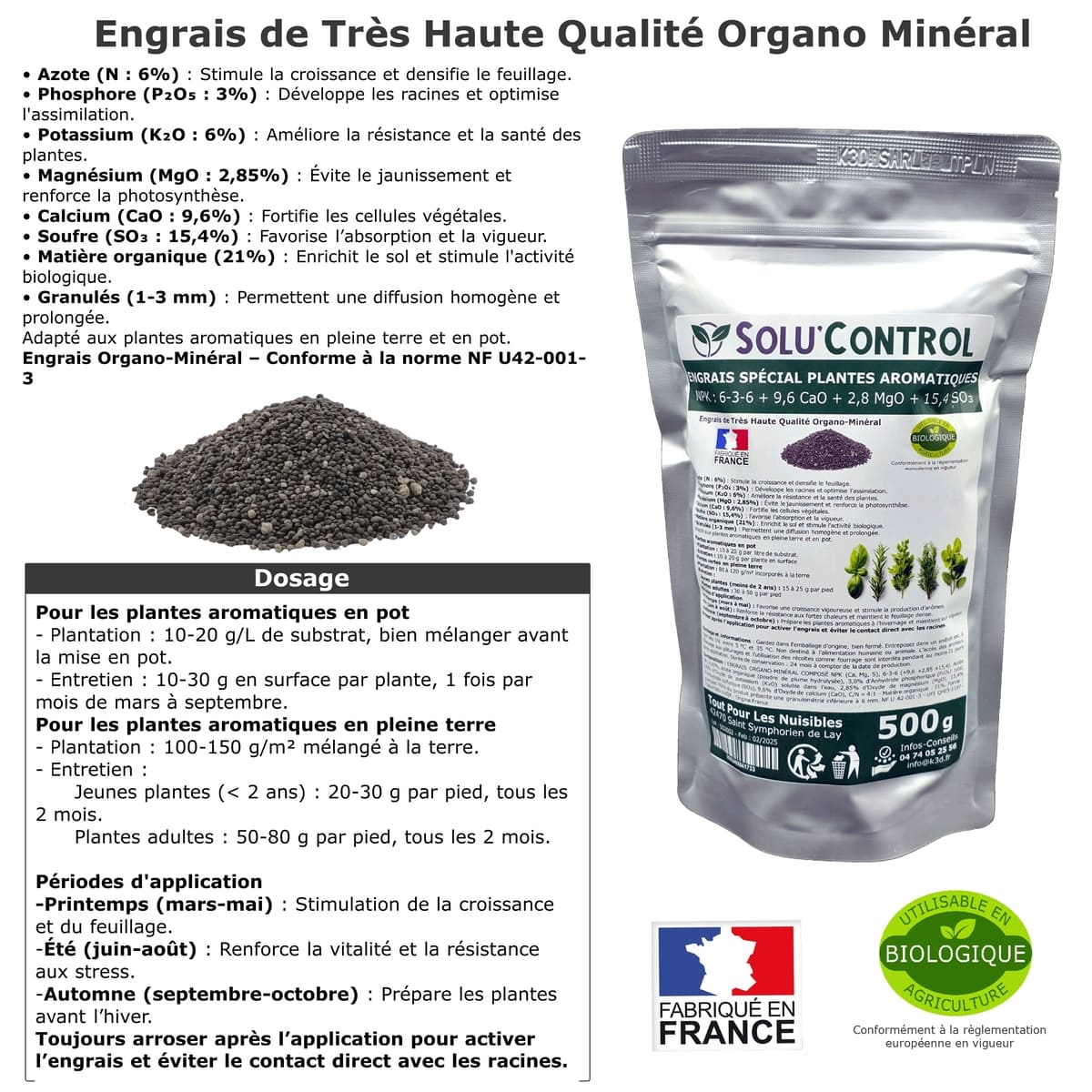 Engrais Spécial Plantes aromatiques, SoluControl