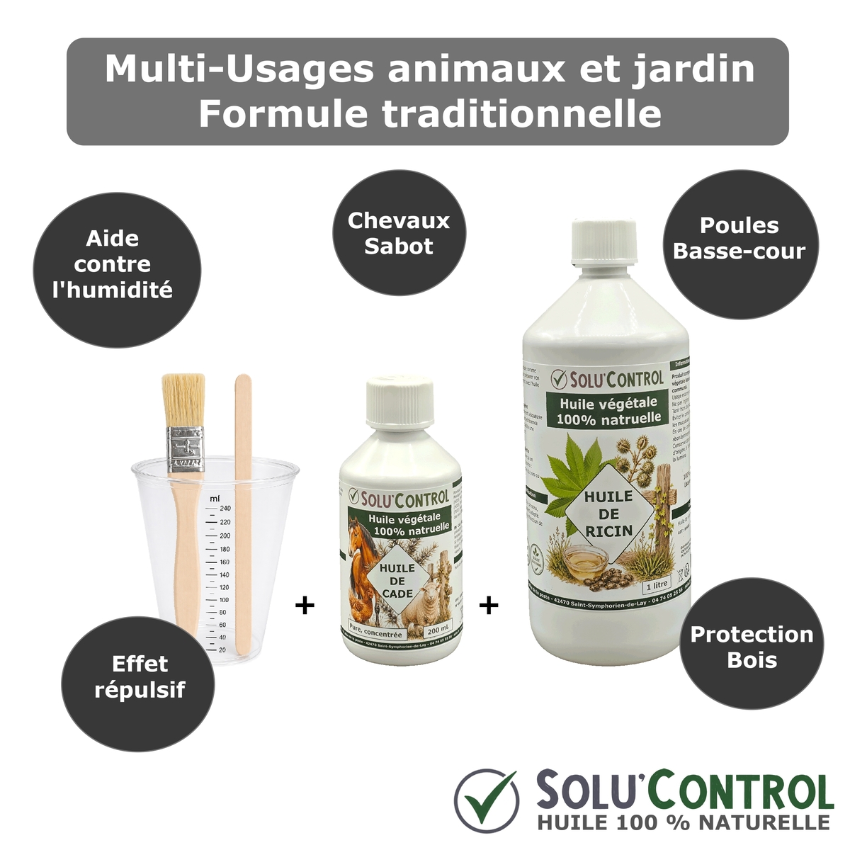 Huile de Cade Pure et Concentrée – Multi-Usages Traditionnels – Animaux, Bois et Jardin Solu