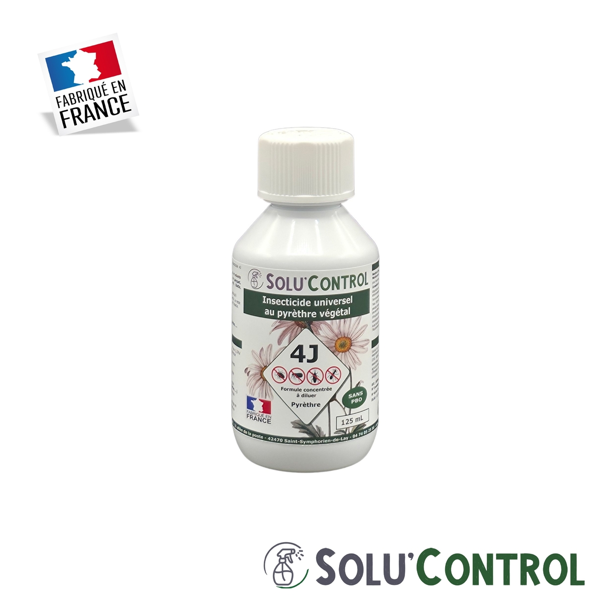 Insecticide Végétal 4J Concentré – Actifs 100% végétaux, pyréthrines naturelles & huiles essentielles