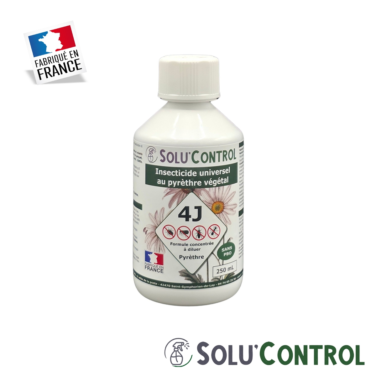 Insecticide Végétal 4J Concentré – Actifs 100% végétaux, pyréthrines naturelles & huiles essentielles