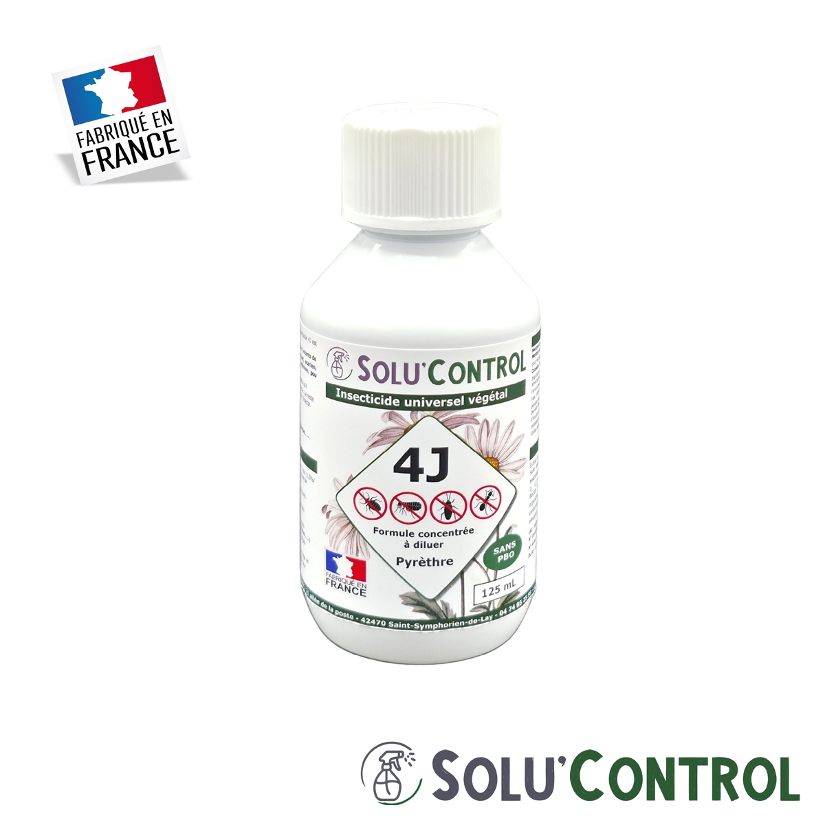 Insecticide Végétal 4J Concentré – Actifs 100% végétaux, pyréthrines naturelles & huiles essentielles
