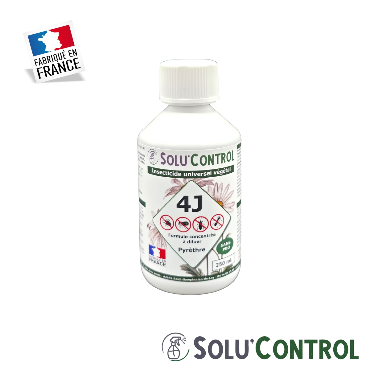 Insecticide Végétal 4J Concentré – Actifs 100% végétaux, pyréthrines naturelles & huiles essentielles