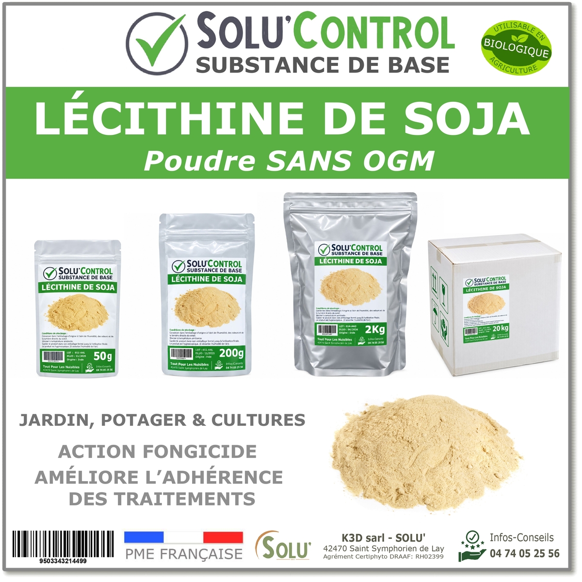 Lécithine de Soja sans OGM, SOLU