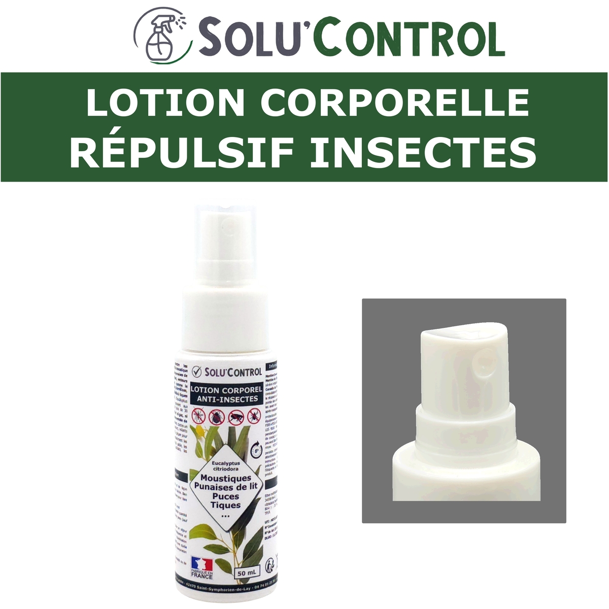 Lotion Corporelle Répulsif Insectes, Solu