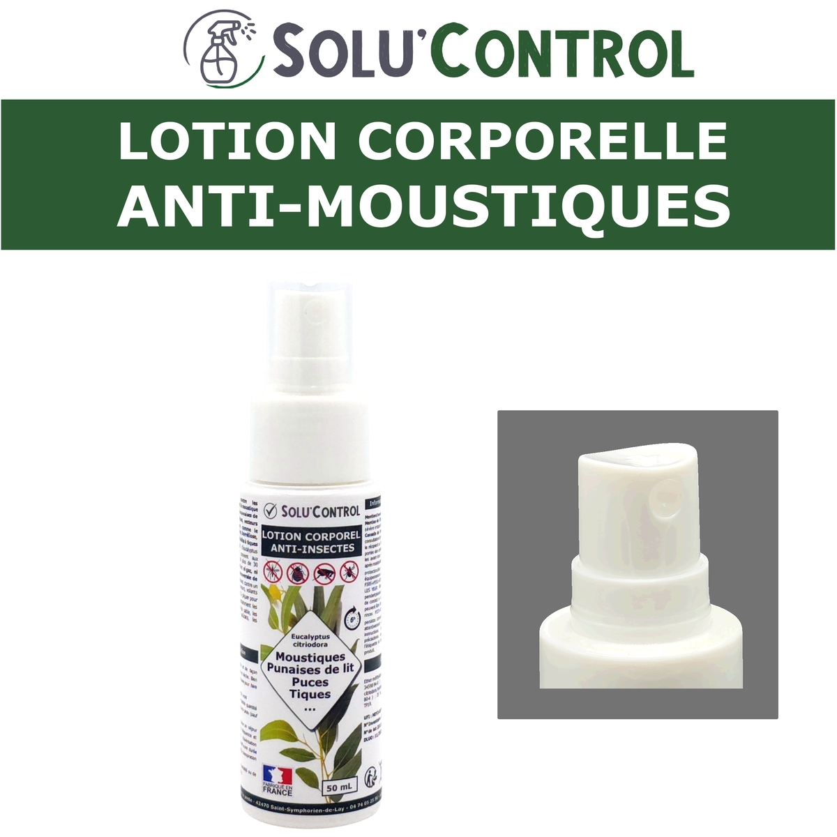 Lotion Corporelle Répulsif Moustiques, Solu
