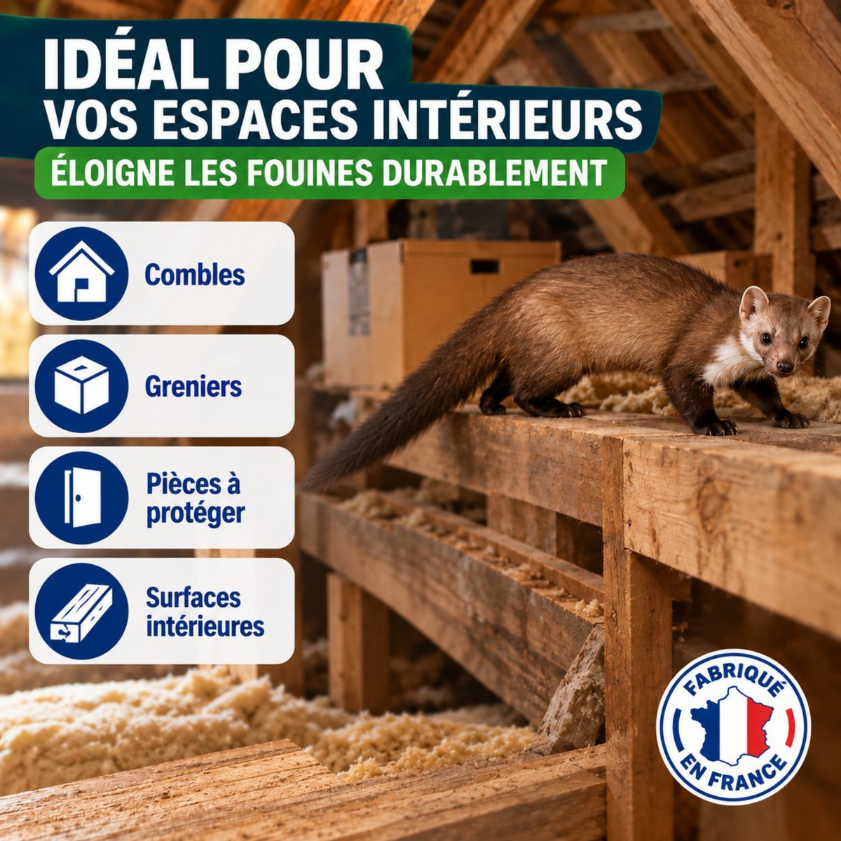 Répulsif fouines et martres
