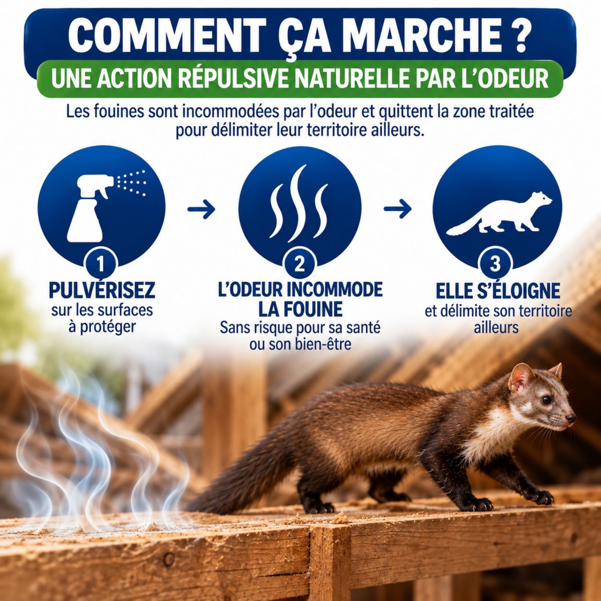 Répulsif fouines et martres