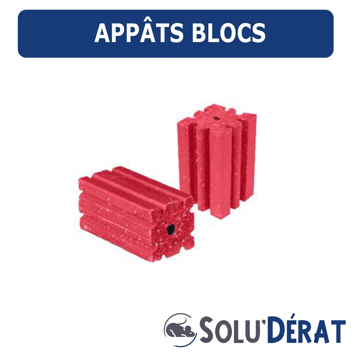 Appât Bloc Anticoagulant contre les rats et souris